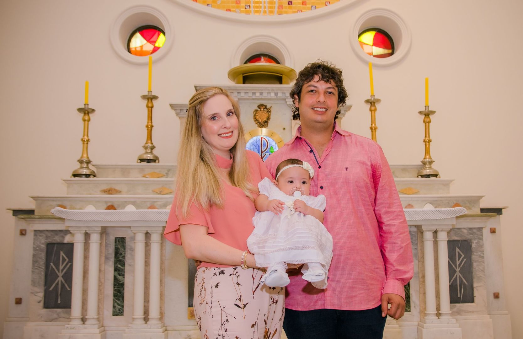 Batizado {Marthina} - Igreja Nossa Senhora de Fátima - Fotógrafa de Família