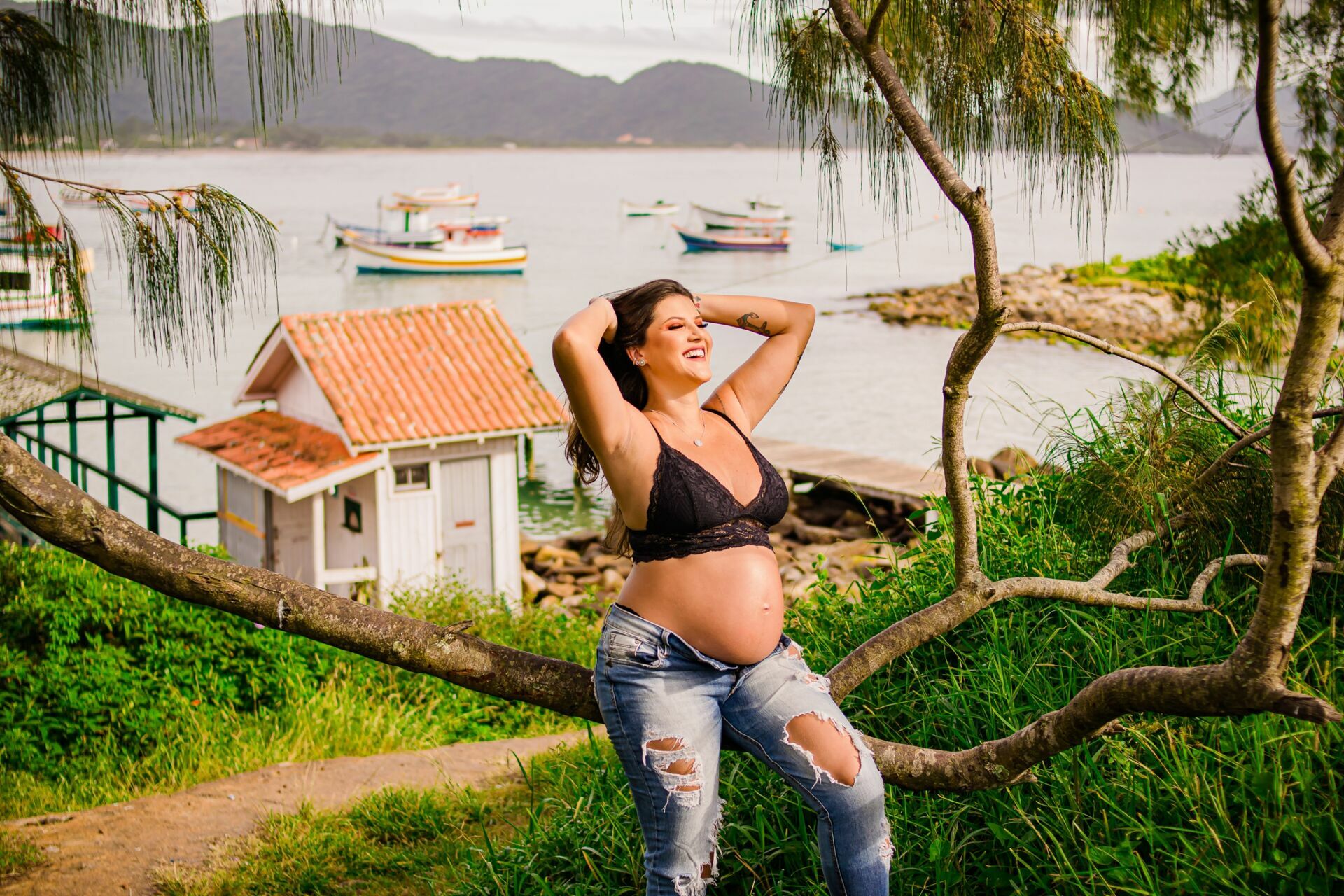 Foto Ensaio Gestante - Aliani e Fernando - Praia do Matadeiro - Fotógrafa de Família Foto Ensaio Gestante - Aliani e Fernando - Praia do Matadeiro - Fotógrafa de Família - Imagem 21